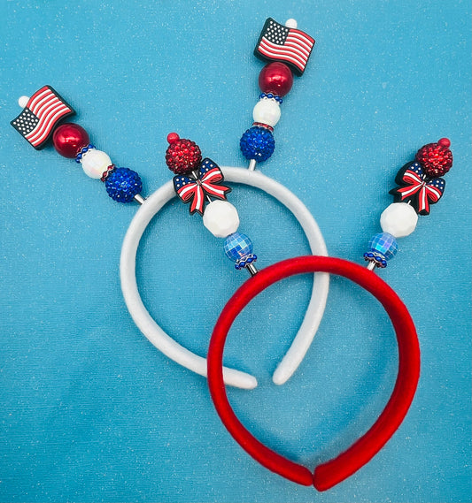 4th of July Beaded Headbands and Jewelry