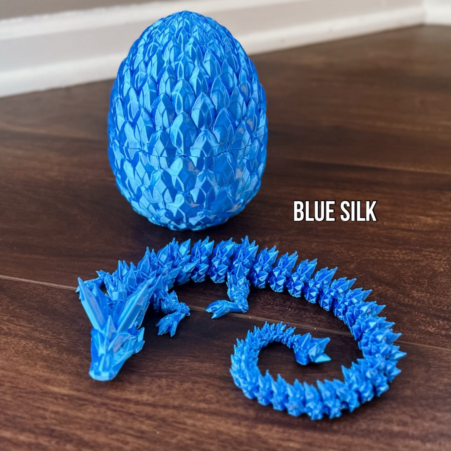 3D Printed Crystal Dragon & Egg (Multiple Colors Available)