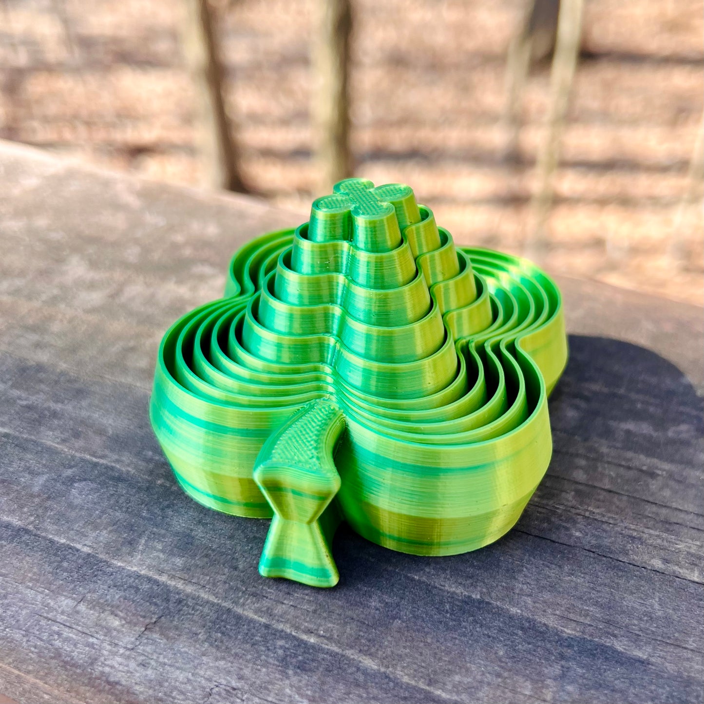 3D Printed Shamrock Fidget