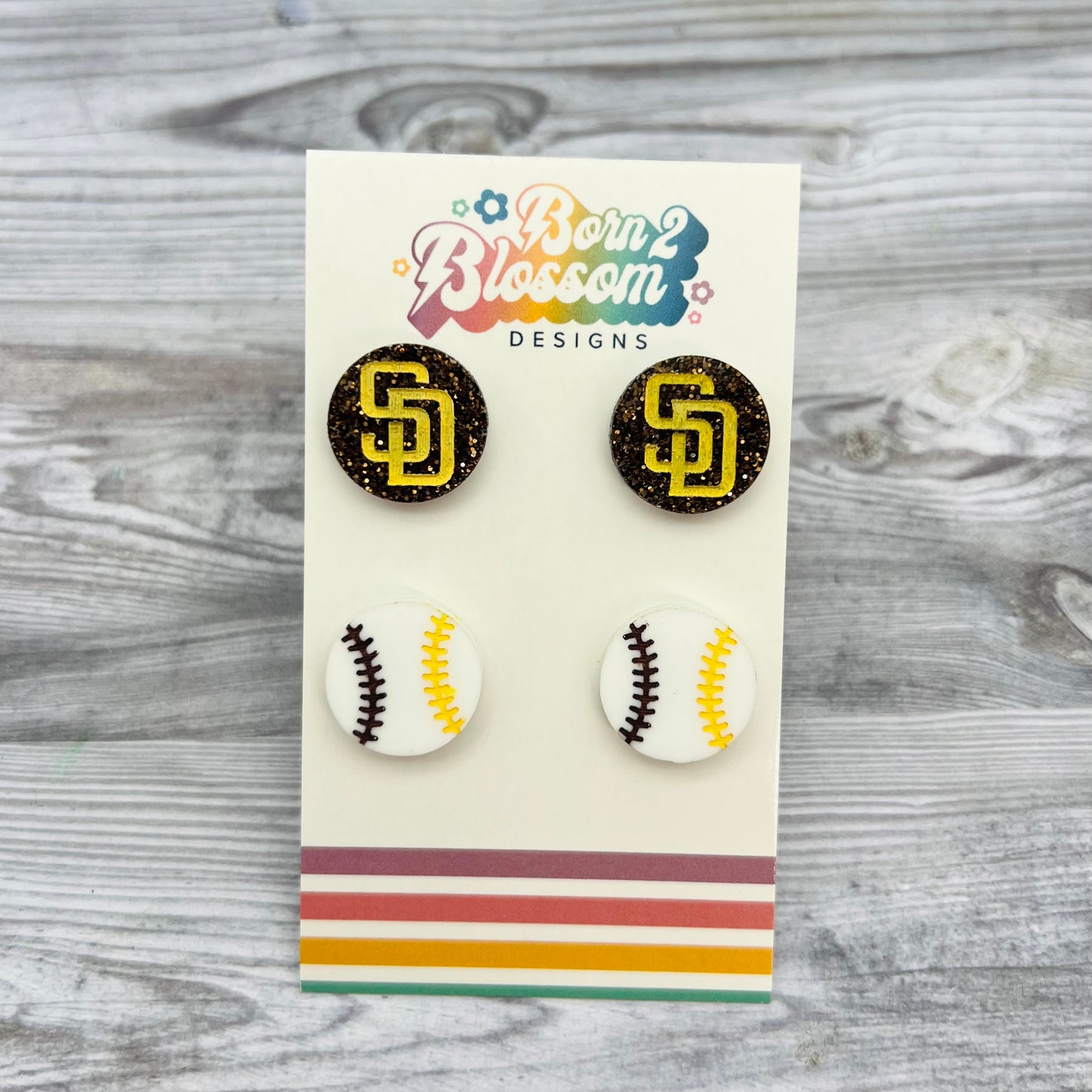 San Diego Padres Stud Earring Set
