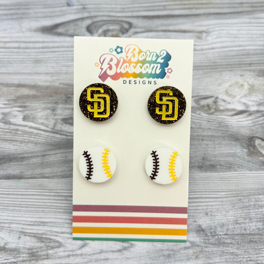 San Diego Padres Stud Earring Set