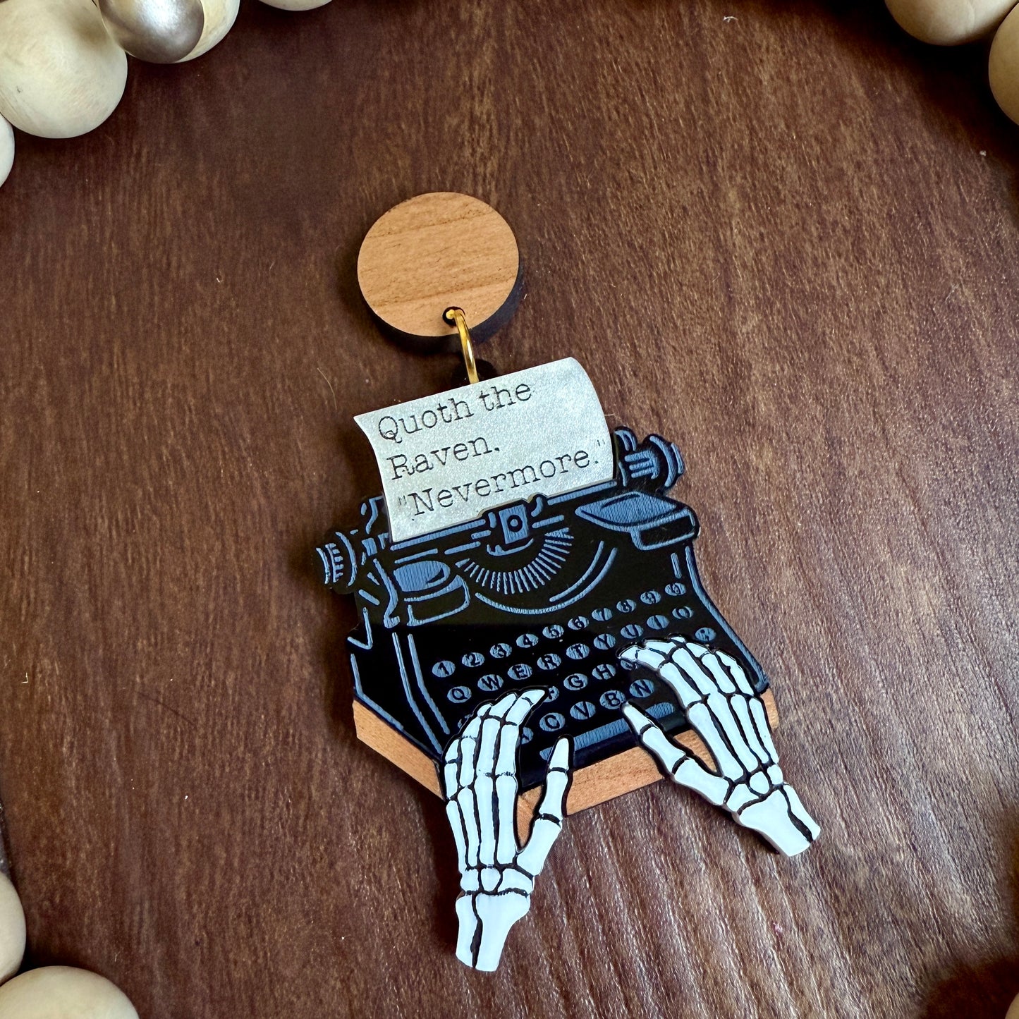 Haunted Typewriter Dangles