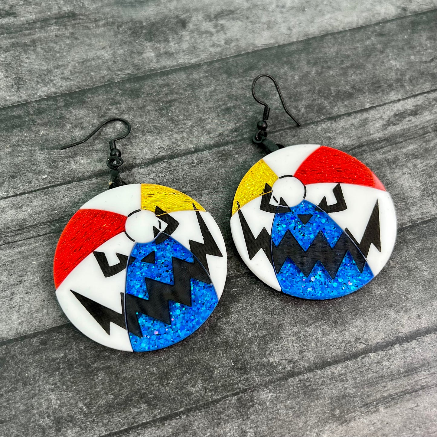 Spooky Beach Ball Dangles