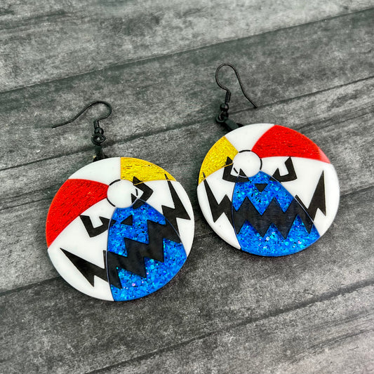 SEP CLEARANCE Spooky Beach Ball Dangles