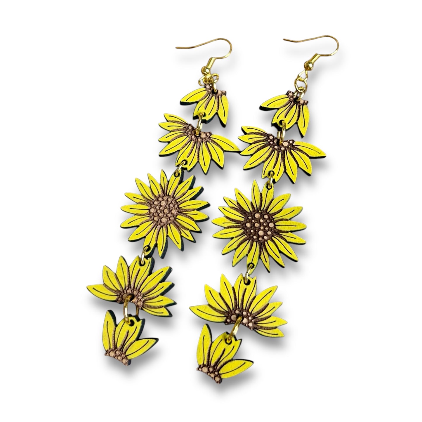 Sunflower Moon Phase Dangles