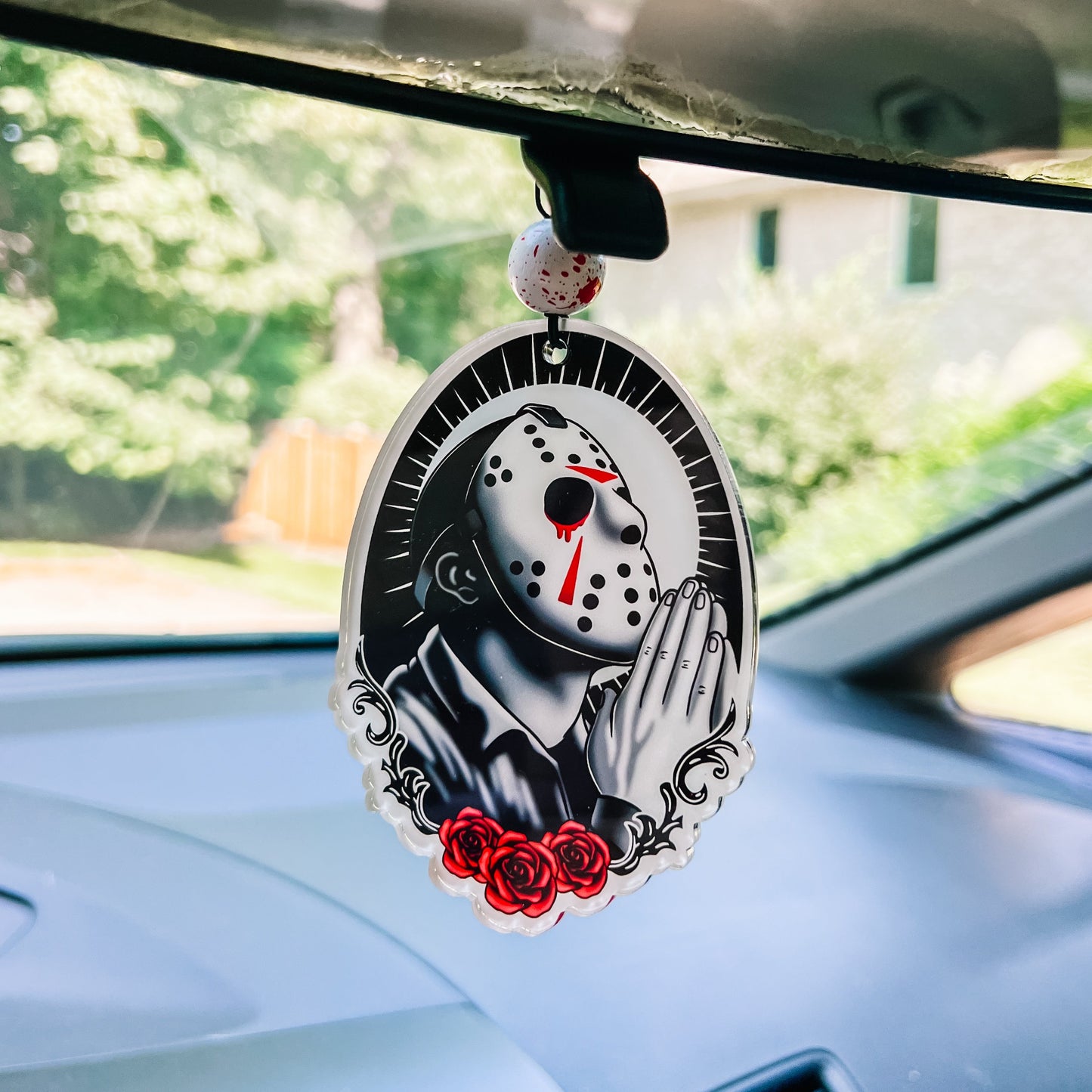 AUG CLEARANCE Saint Jason Car Charm