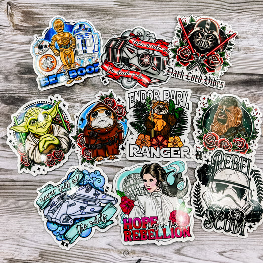 Star Wars Vinyl Decals (10 Designs Available)