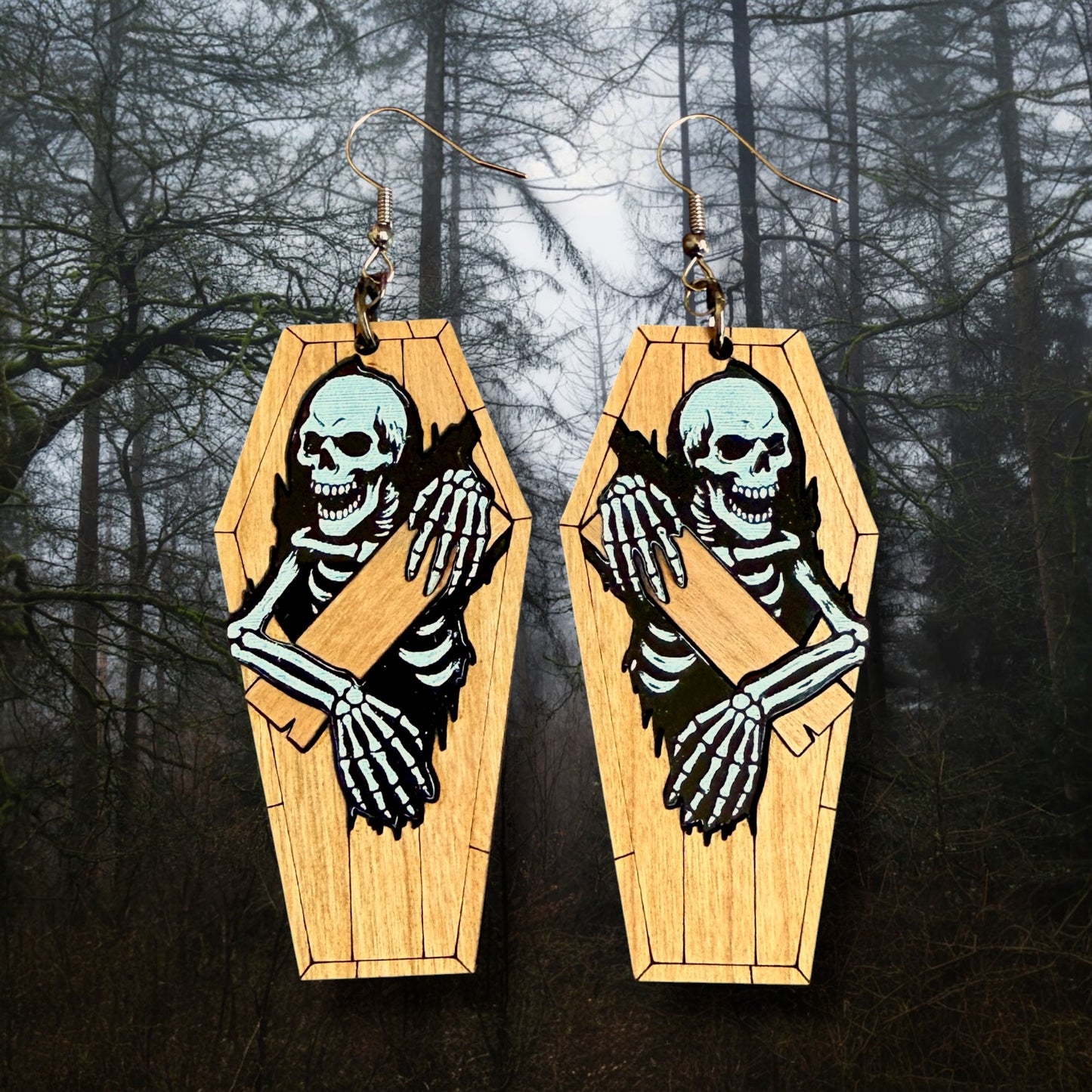 Coffin Skeleton Dangles