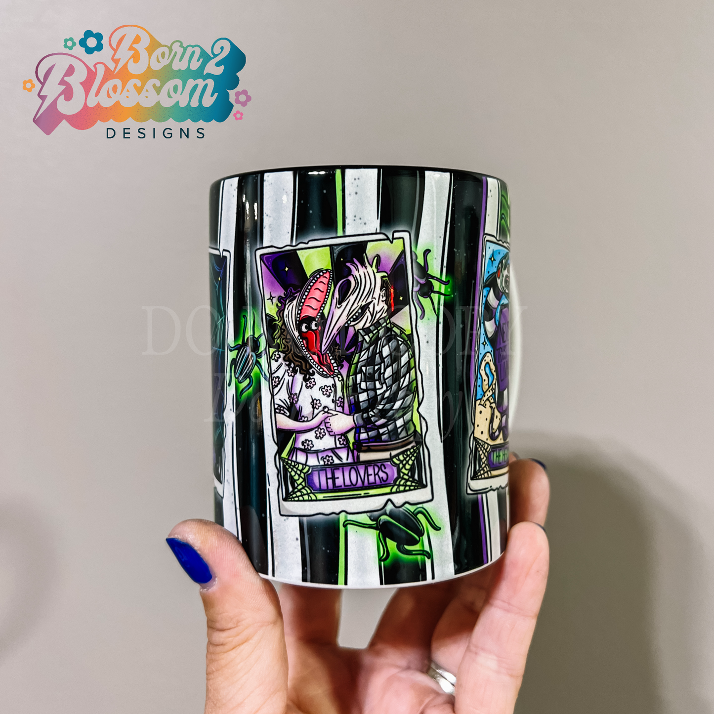 Beetle Tarot Card Ceramic Mug