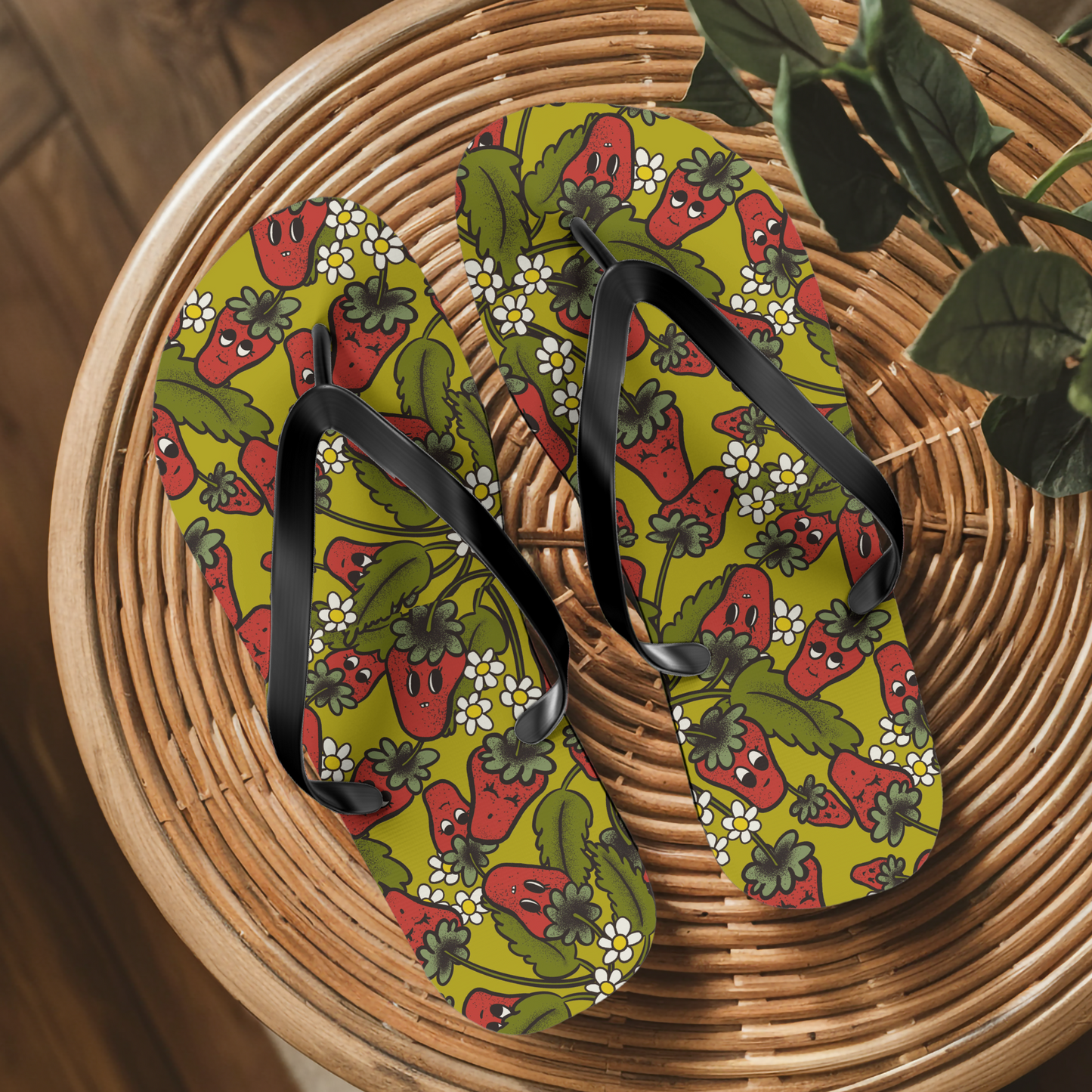 Strawberry Flip Flops