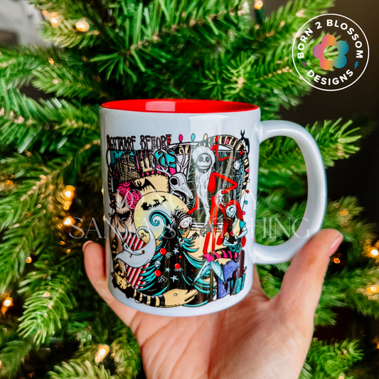 Nightmare Before Christmas Ceramic Mug (Personalization Available)