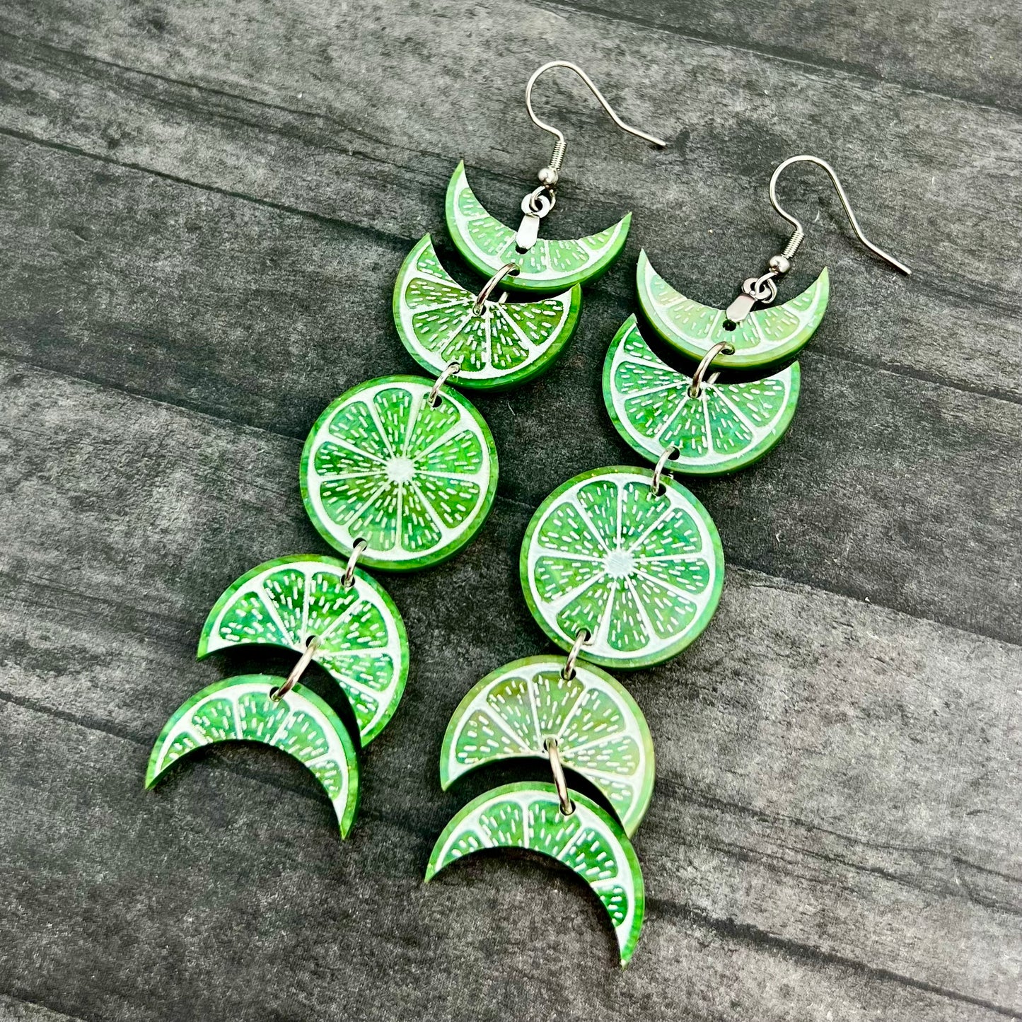 Citrus Moon Phase Dangles (3 Colors Available!)