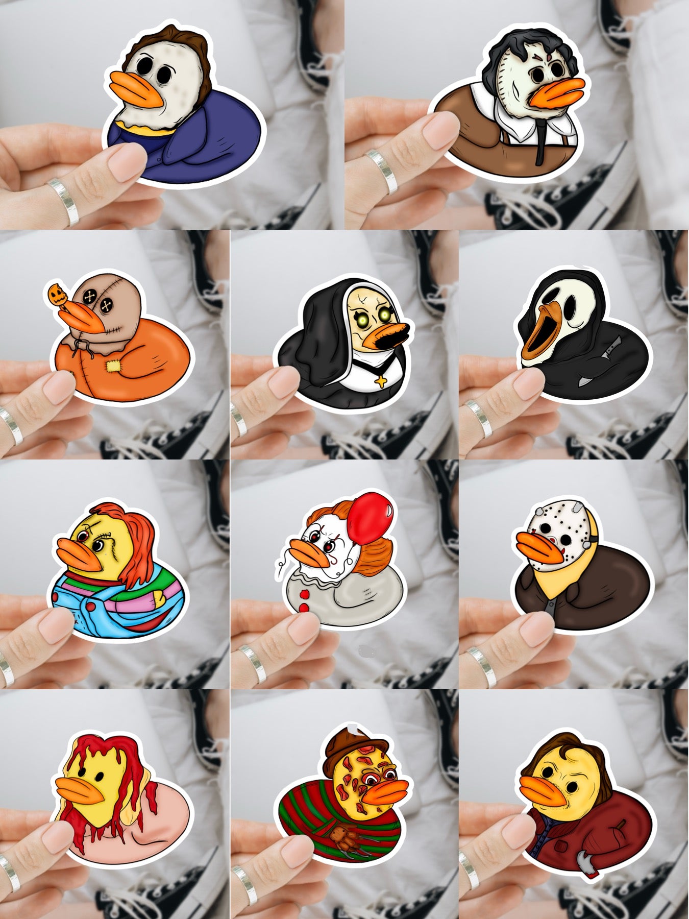 Horror Quack Vinyl Decals (11 Designs Available)