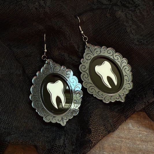 Framed Tooth Dangles