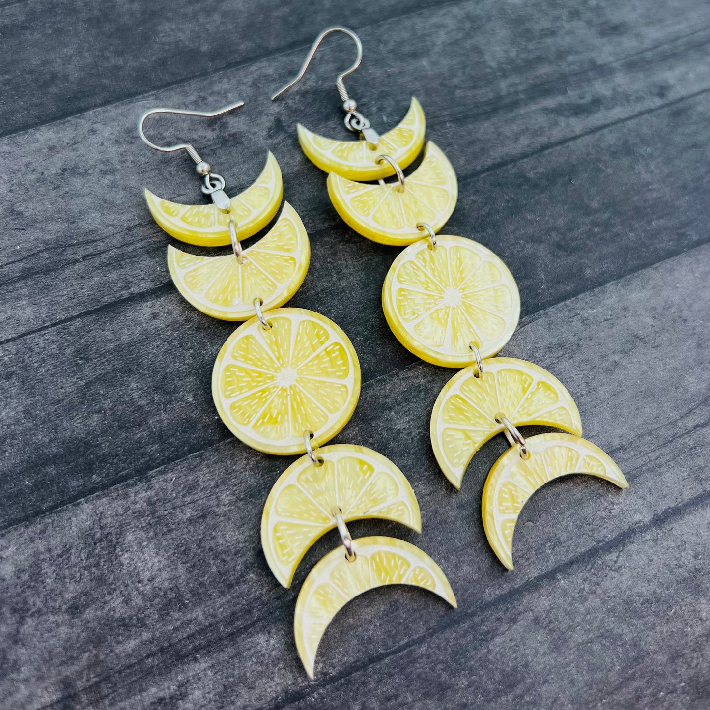 Citrus Moon Phase Dangles (3 Colors Available!)