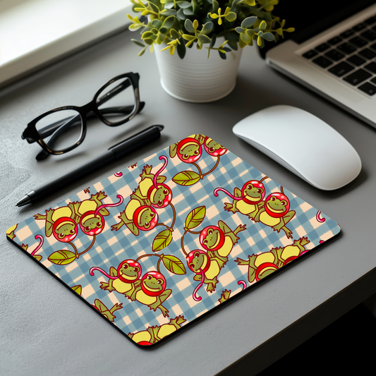 Frog Cherry Mouse Pad