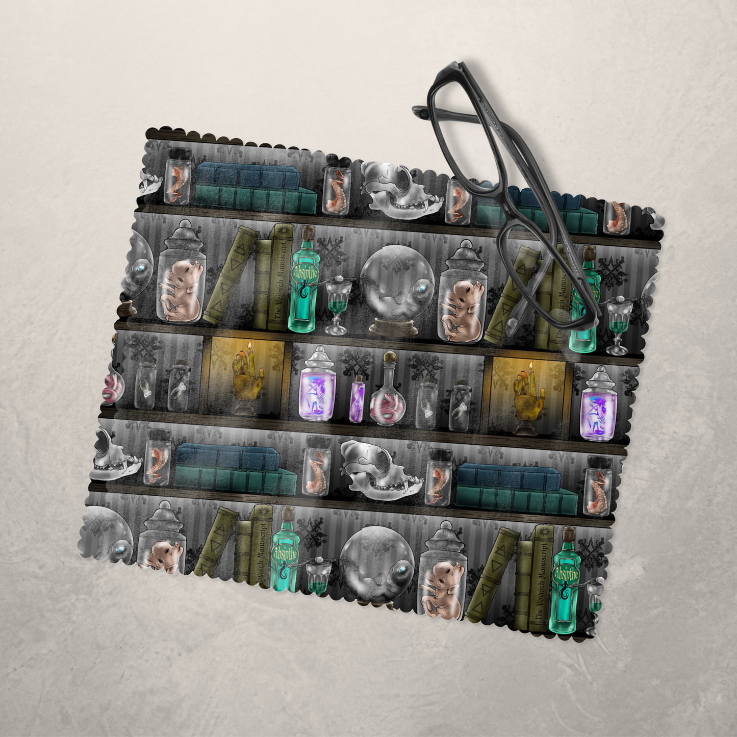Oddity Shelves Eyeglass Cleaning Cloth