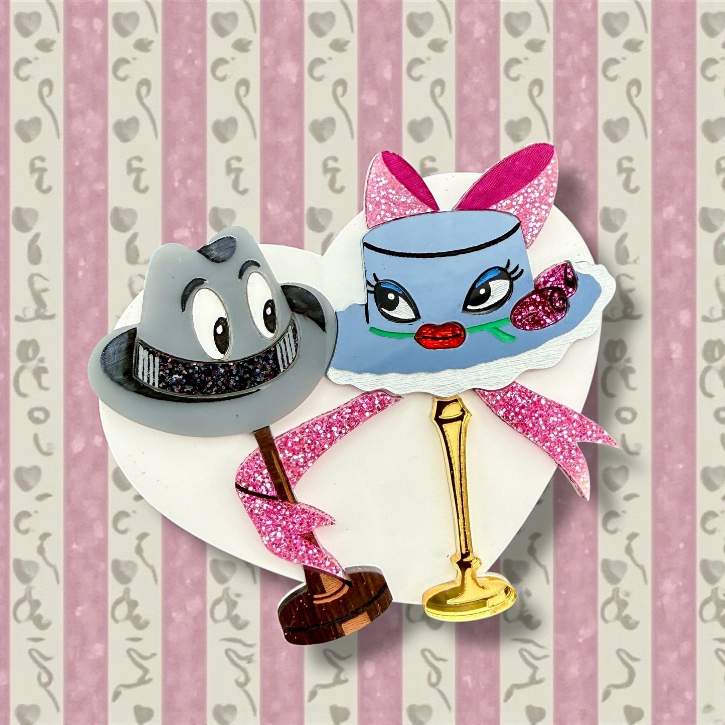 Johnny & Alice BROOCH