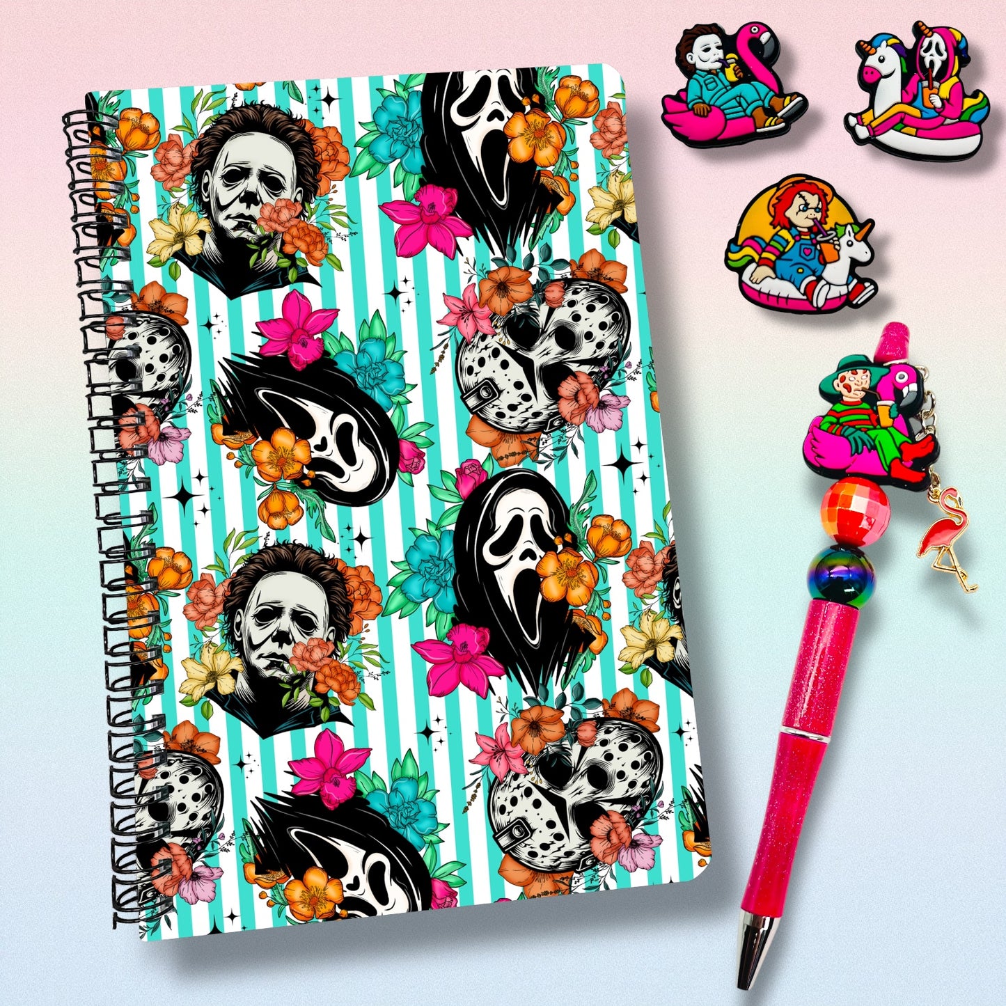 Floral Horror Notebook & Pen Set