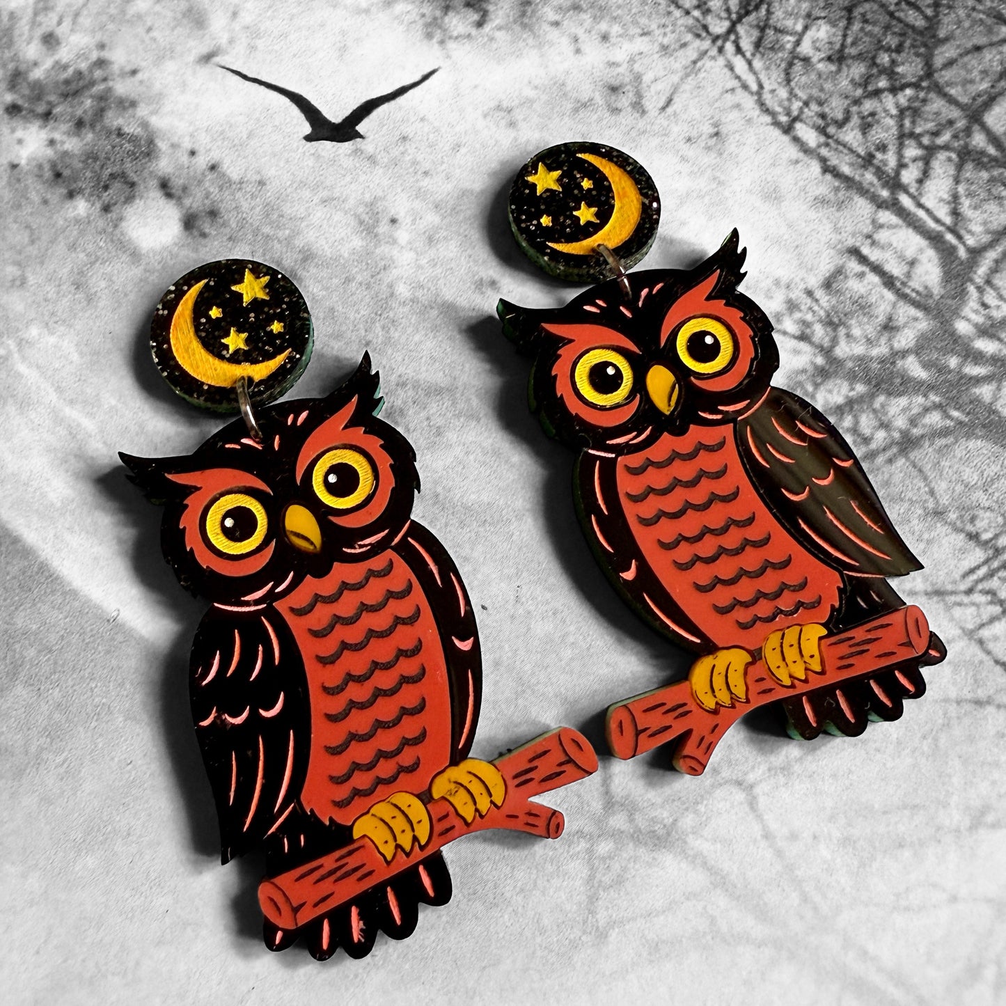 Vintage Owl Dangles