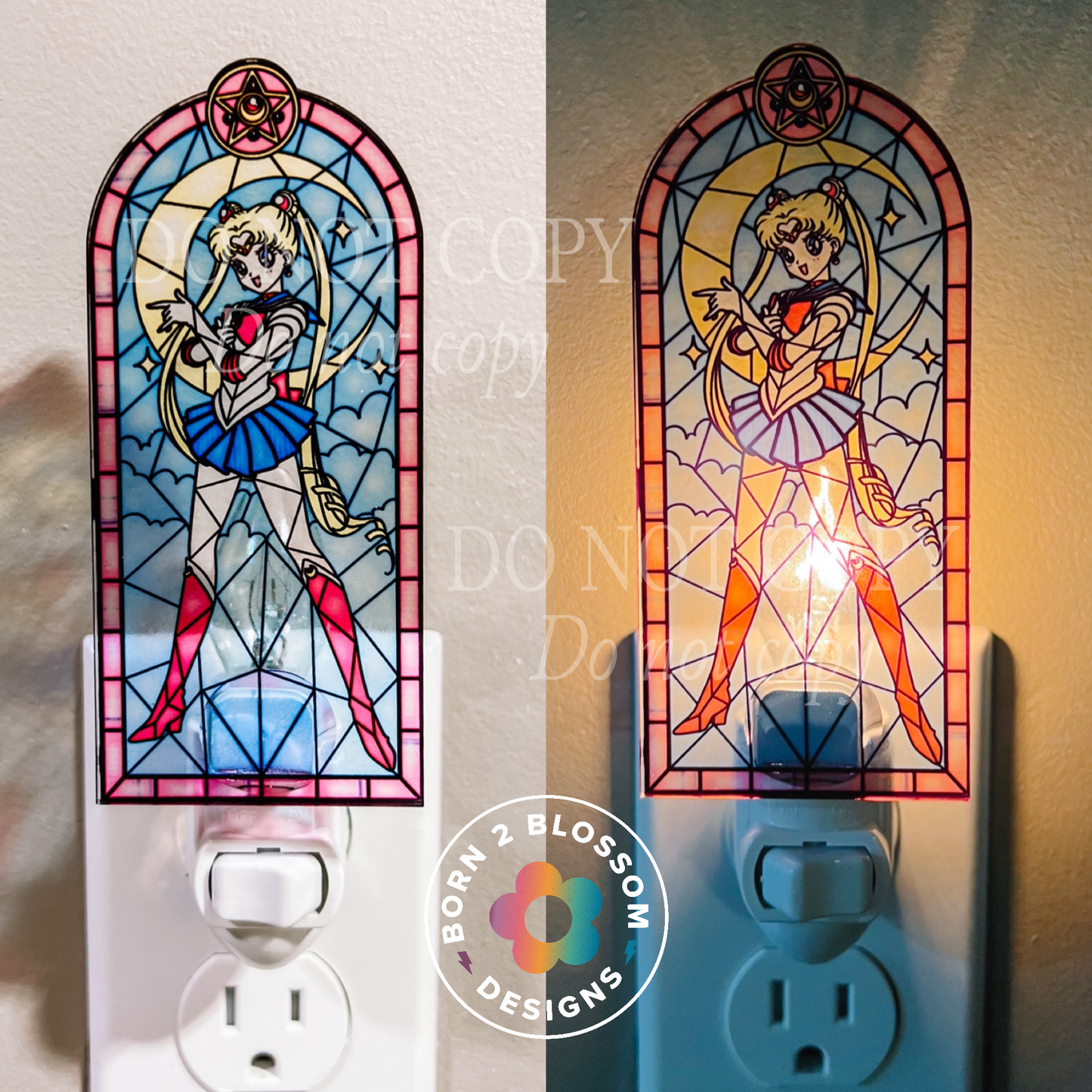 Sailor Stained Glass Nightlight (All Characters)
