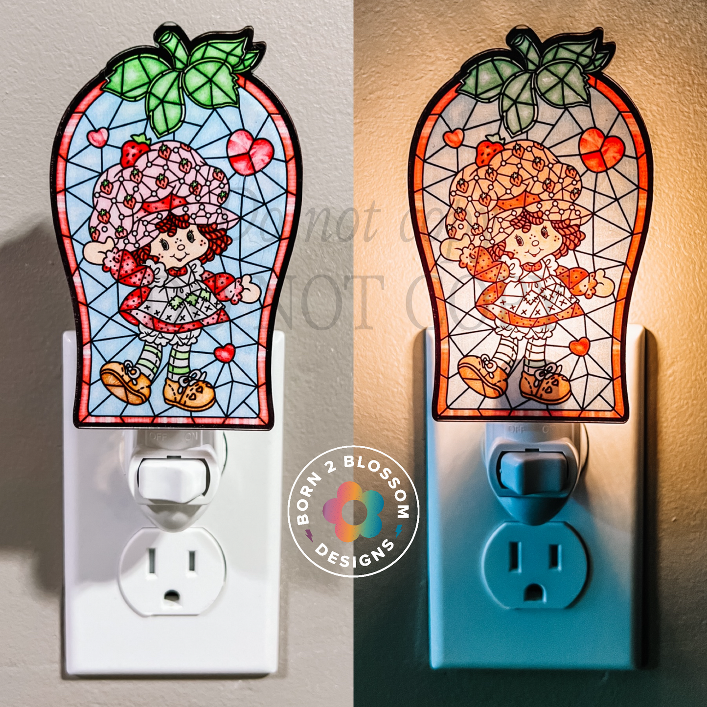 80s Cartoon Stained Glass Nightlight (3 Character Choices)