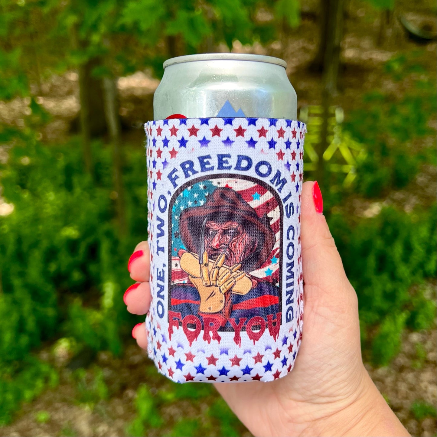 Patriotic Freddy Koozie