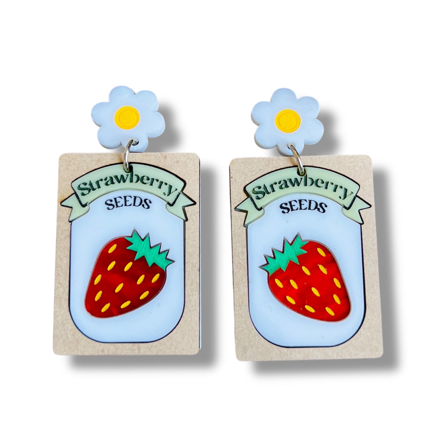 Strawberry Seed Dangles