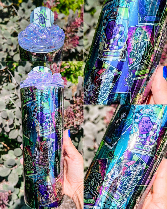 Beetle Tarot Mirror Tumbler