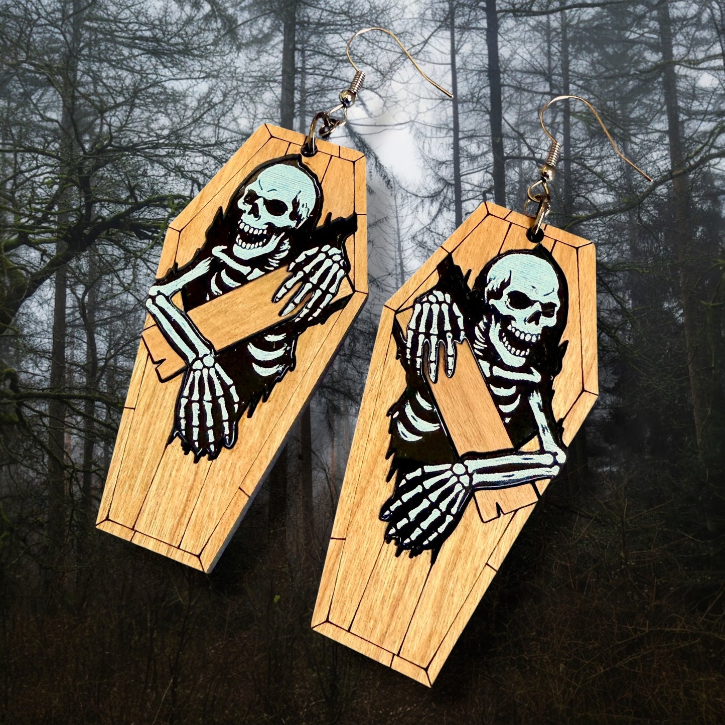 Coffin Skeleton Dangles