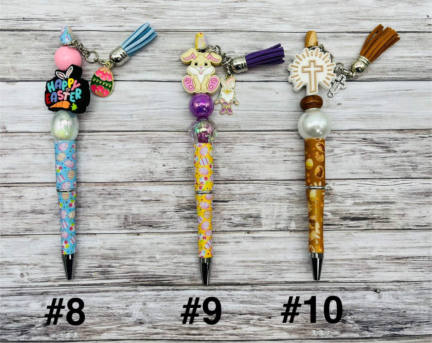 Easter Patterned Beaded Pens