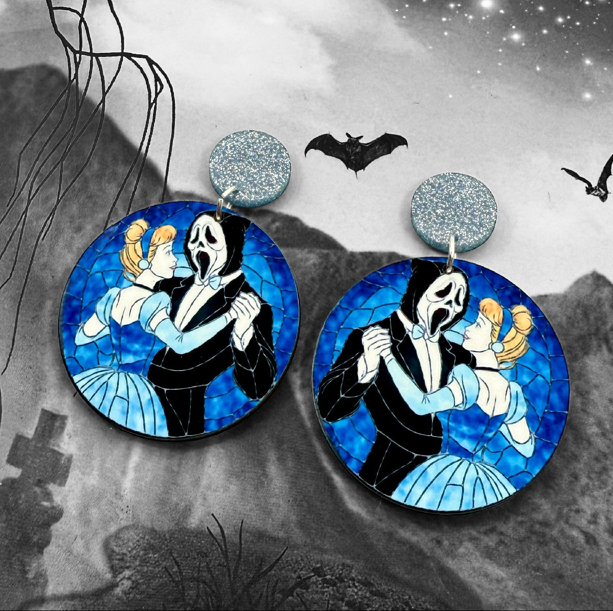 NOV CLEARANCE Cinderella Ghostface Dangles