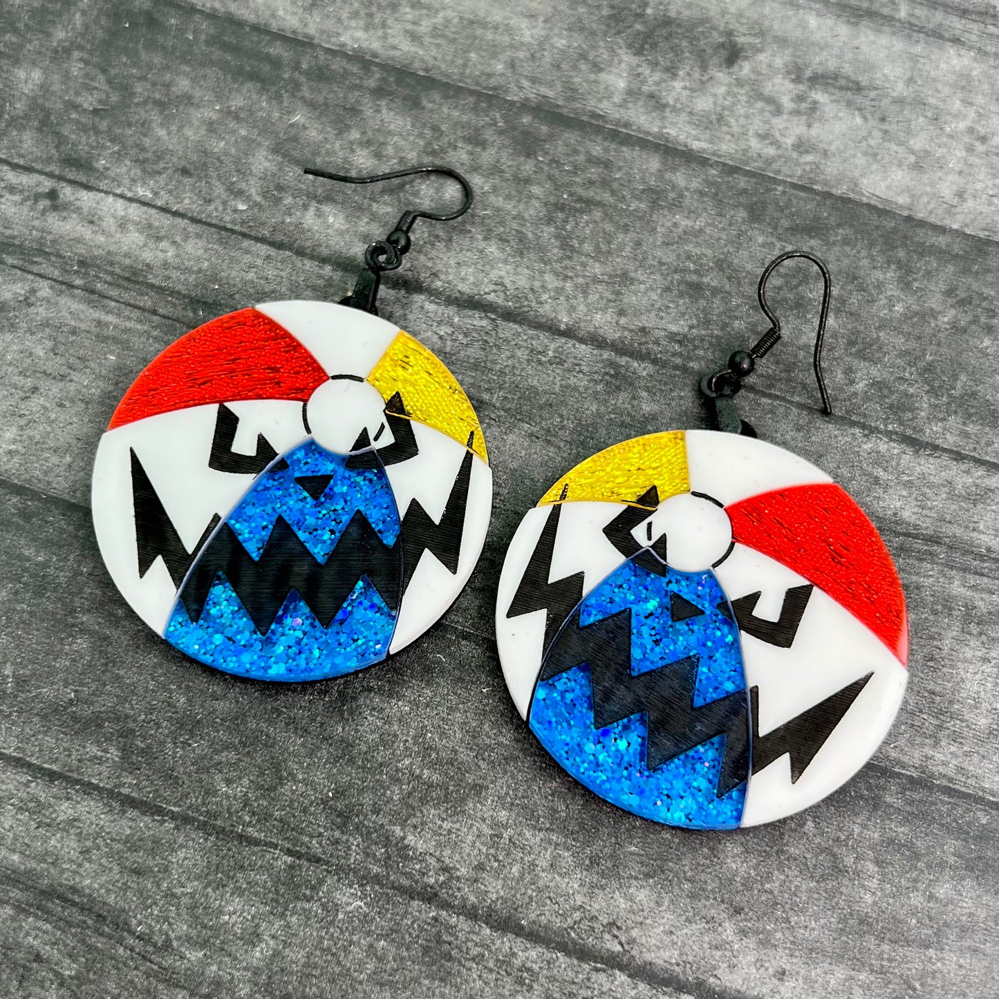 Spooky Beach Ball Dangles
