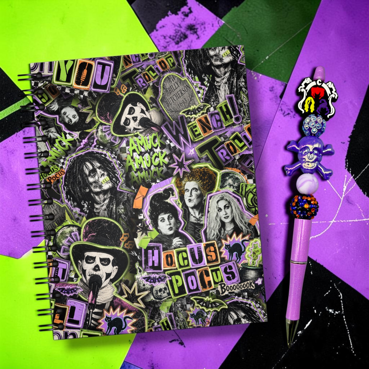 90s Halloween Notebook & Pen Set