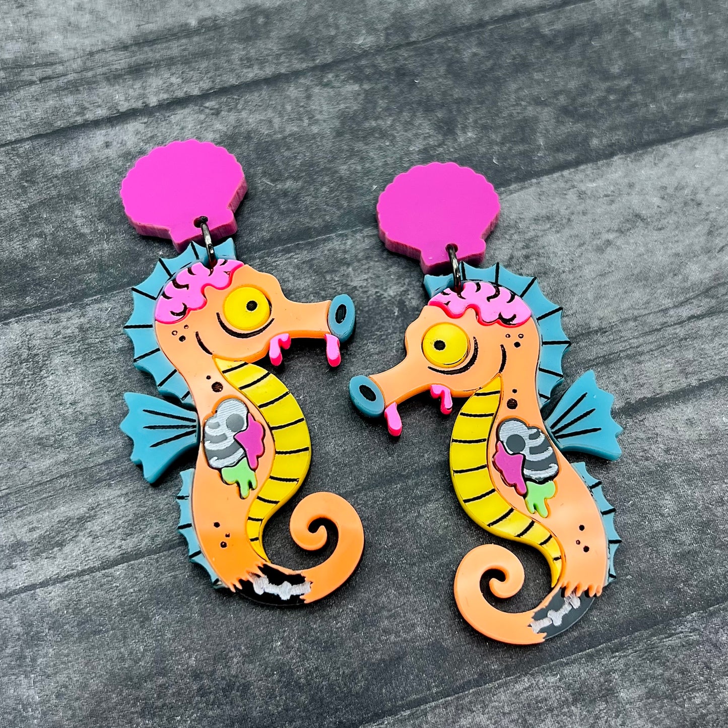 Zombie Seahorse Dangles