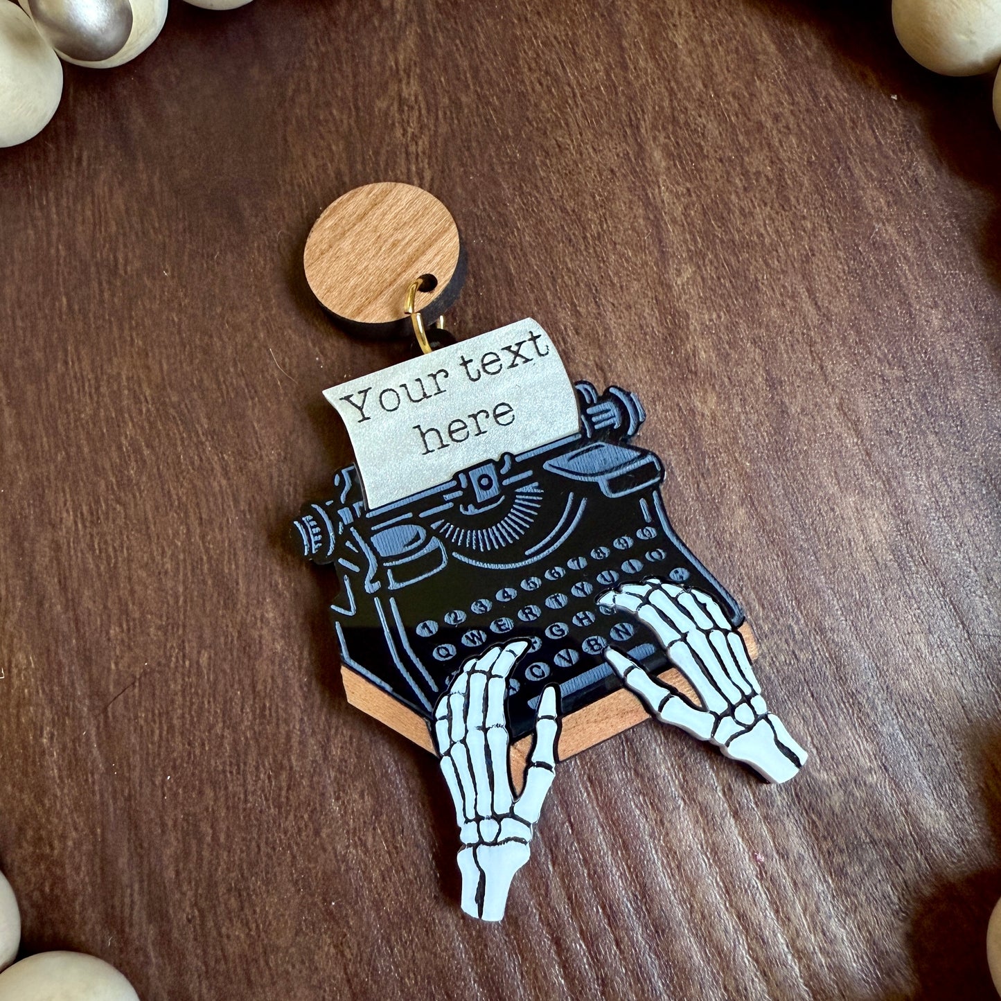 Haunted Typewriter Dangles