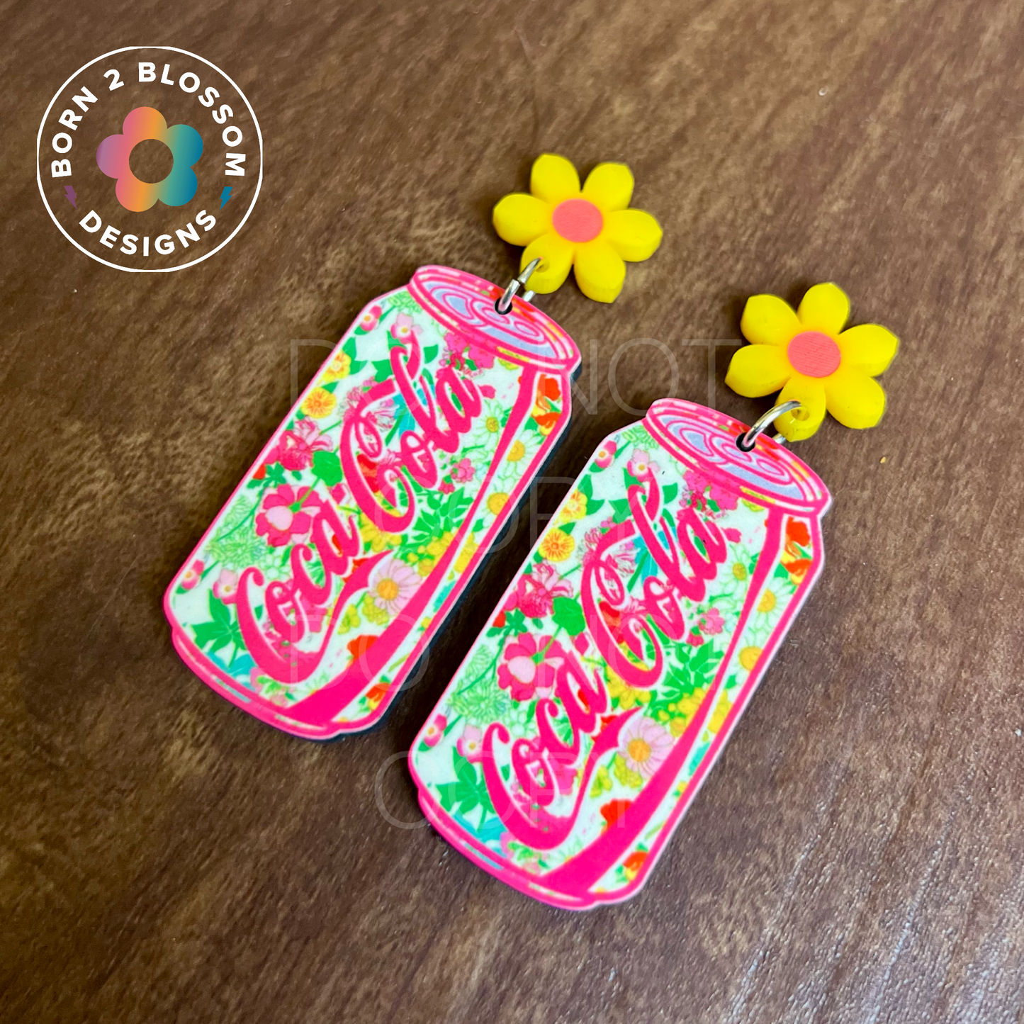 Floral Coca Cola Dangles
