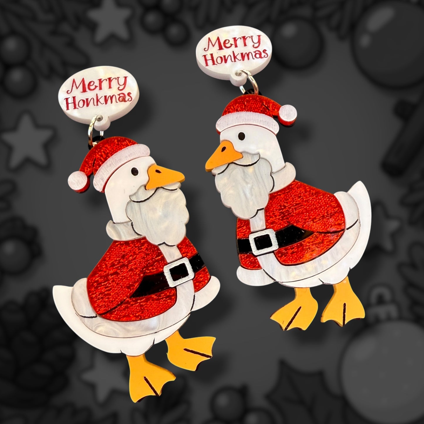 Santa Goose Dangles
