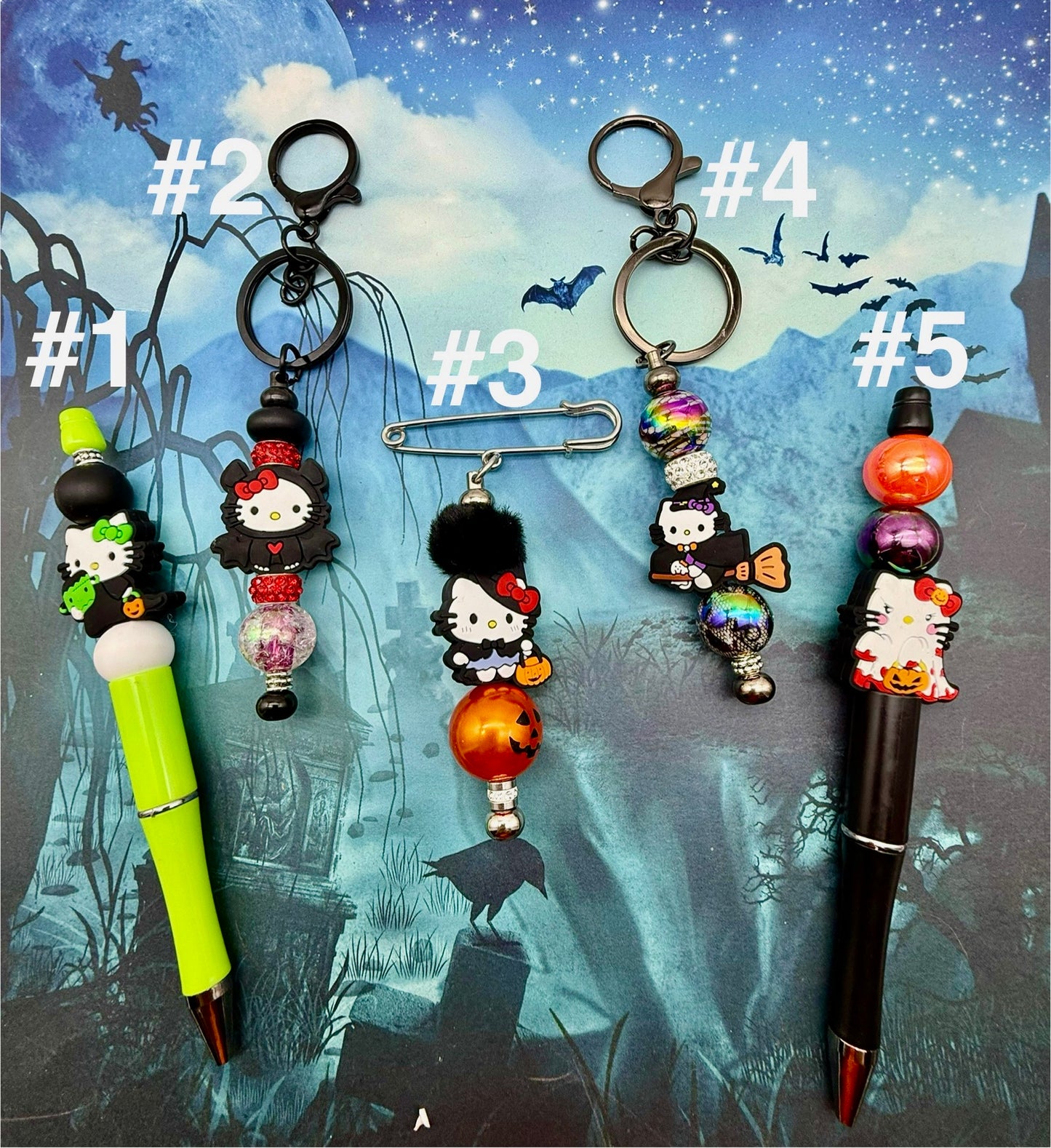 Hello Kitty Halloween Beaded Items