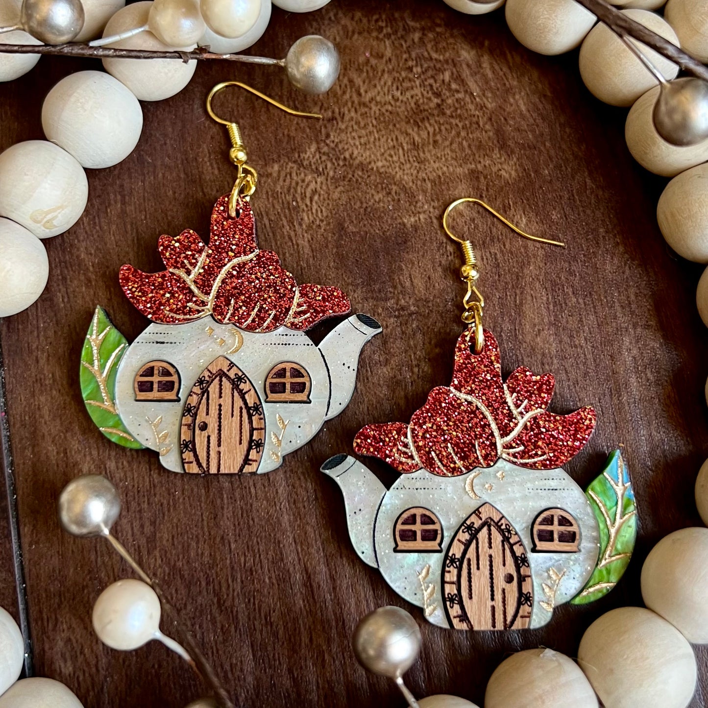 Teapot Cottage Dangles