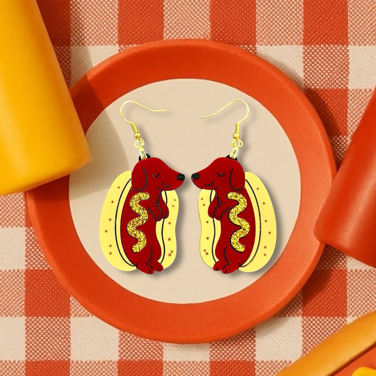Hot Dog Dog Dangles