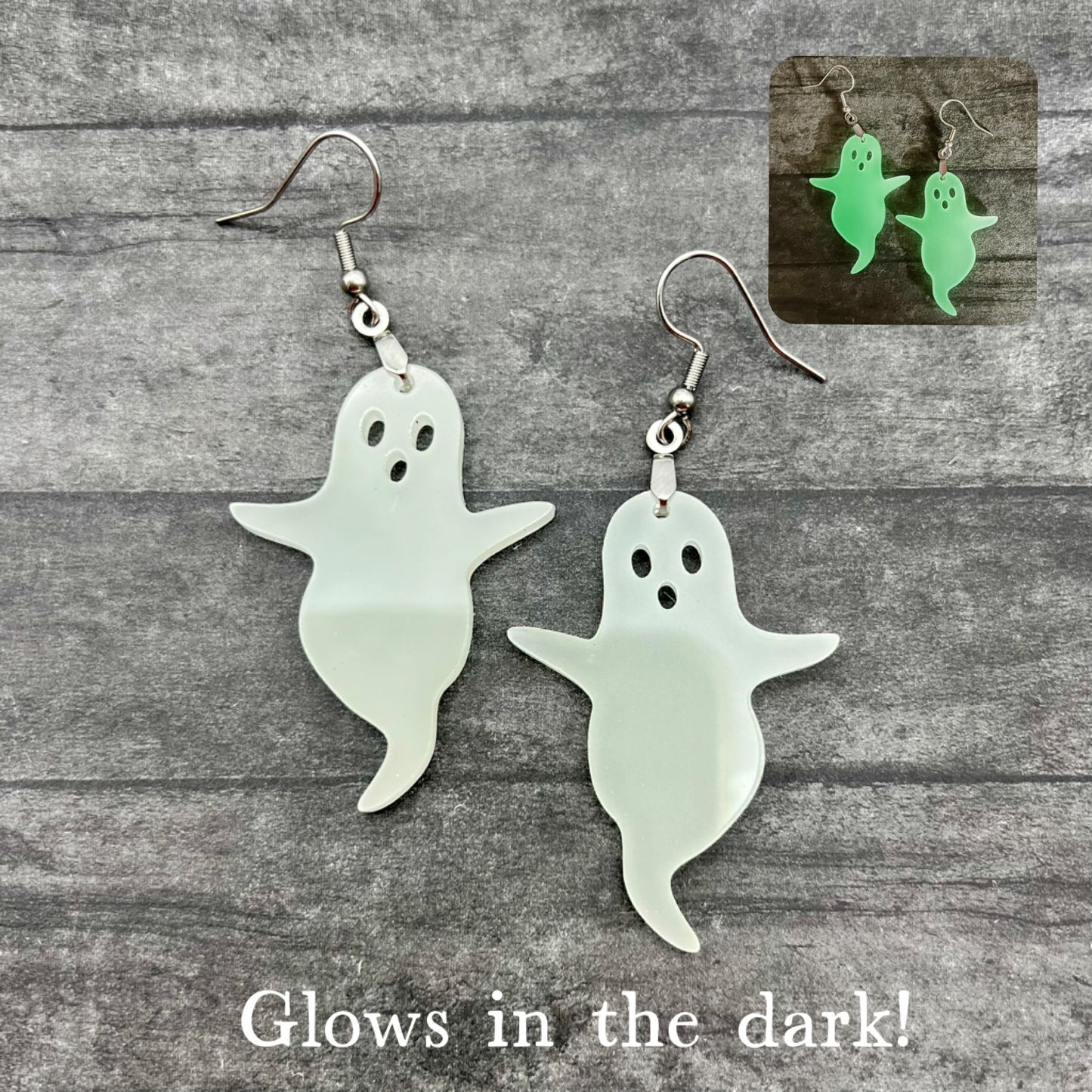 AUG CLEARANCE Ghost Earrings
