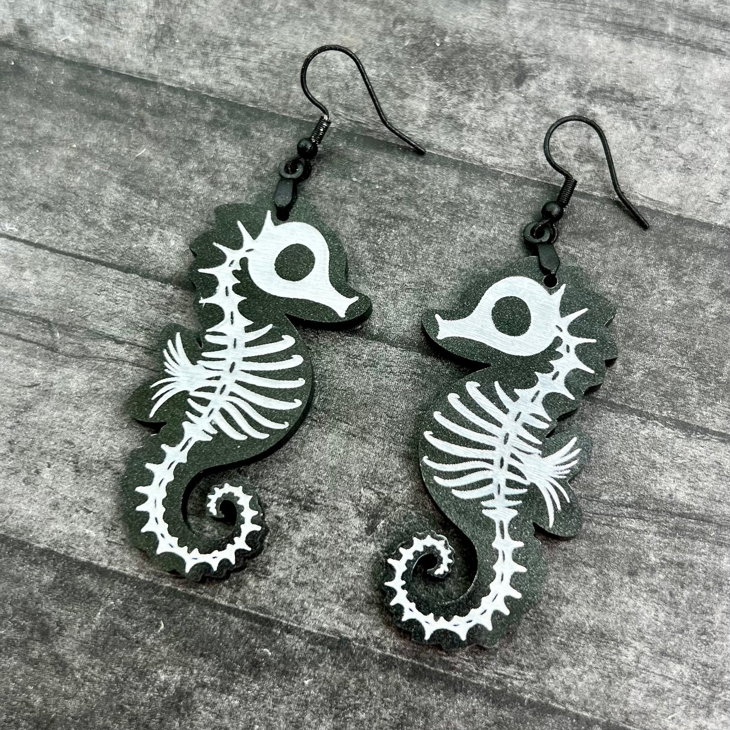 Seahorse Skeleton Dangles