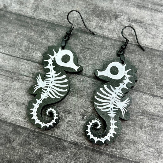 Seahorse Skeleton Dangles