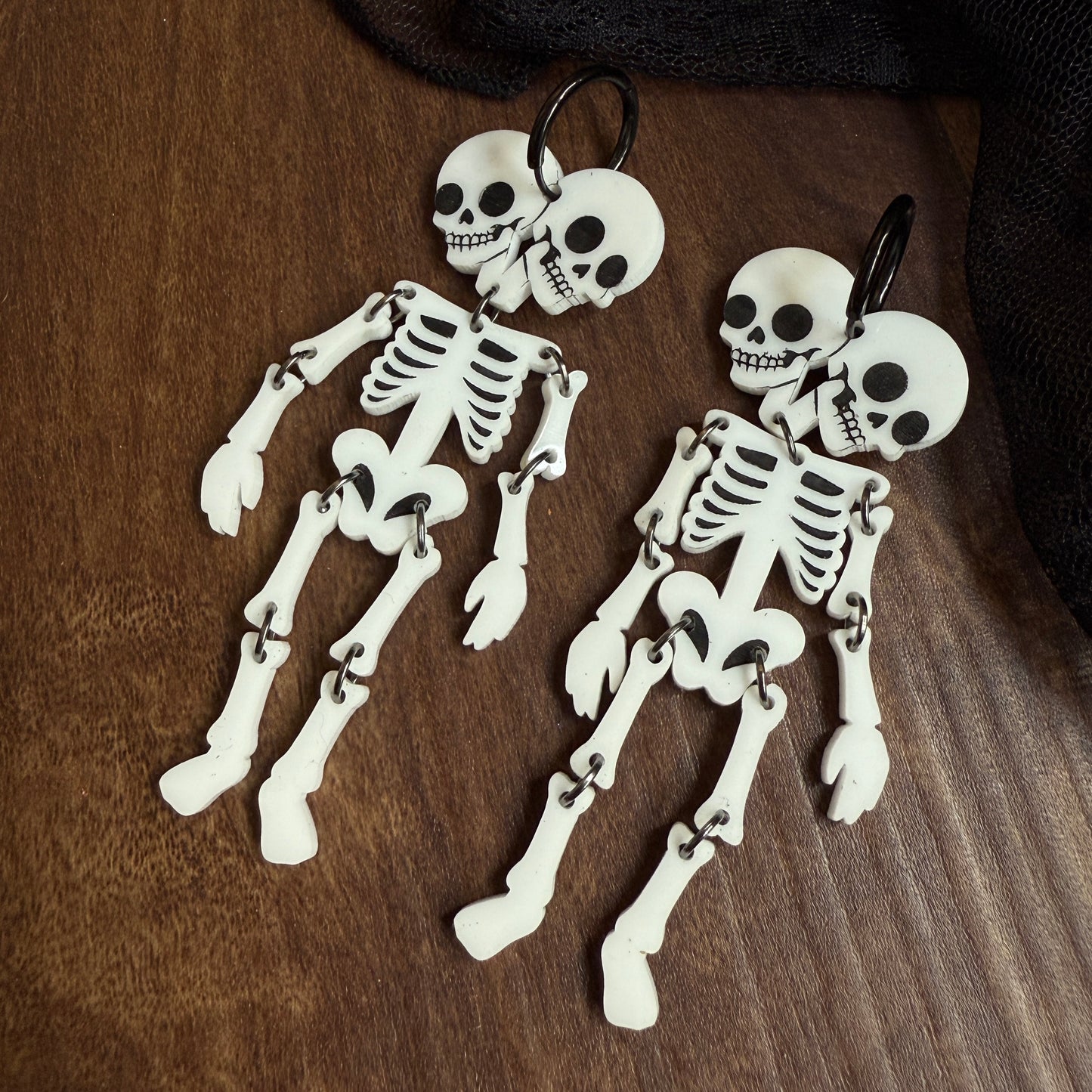 2 Headed Skeleton Dangles