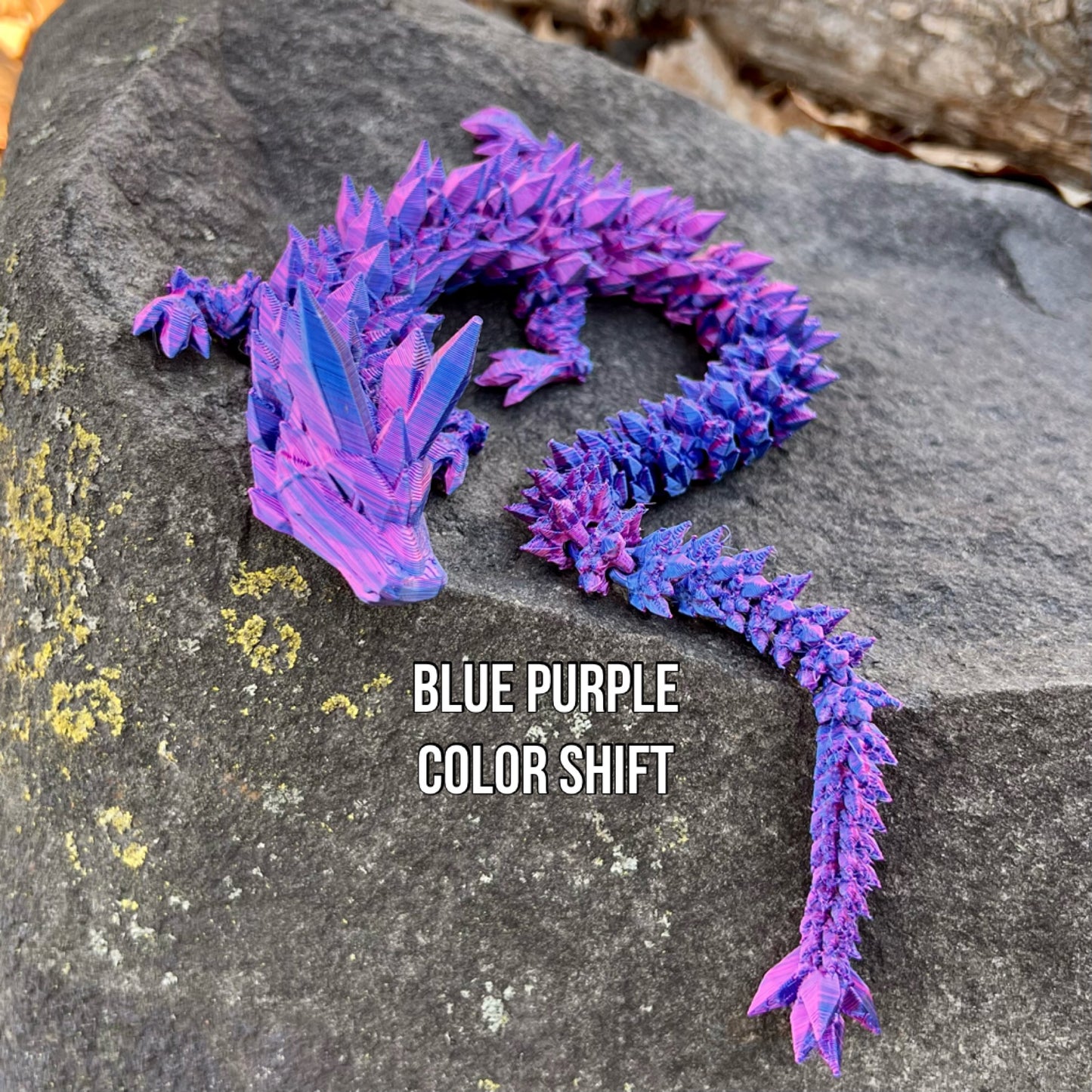 3D Printed Crystal Dragon & Egg (Multiple Colors Available)