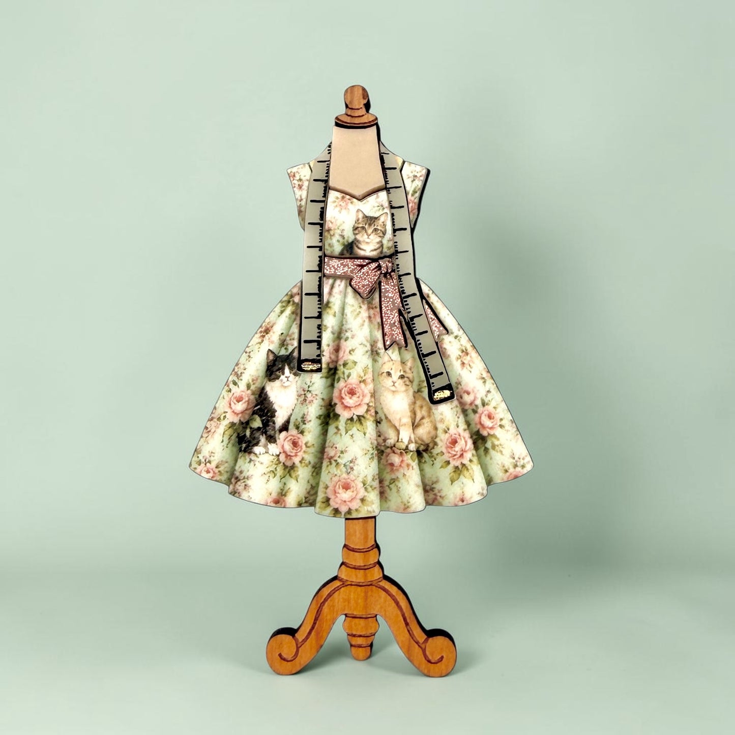 Cat Lovers Dress Form BROOCH