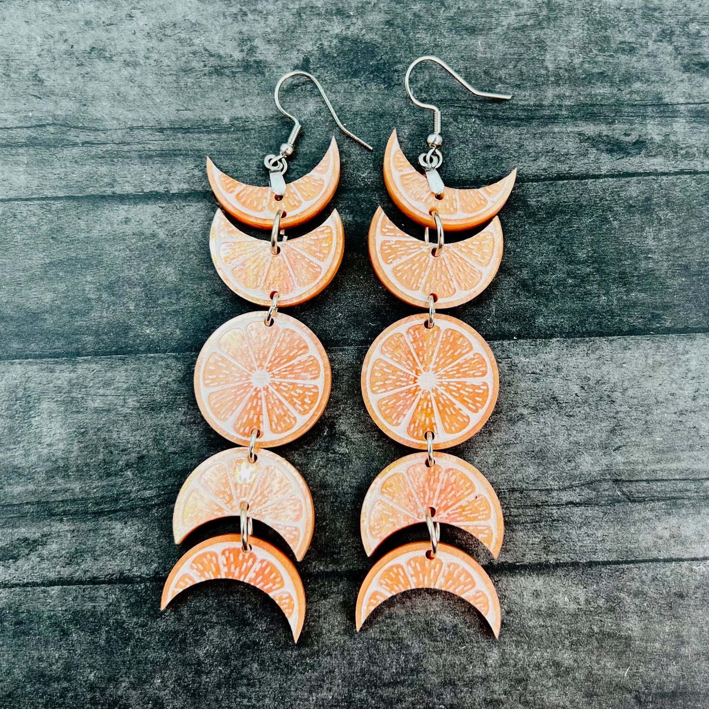 Citrus Moon Phase Dangles (3 Colors Available!)