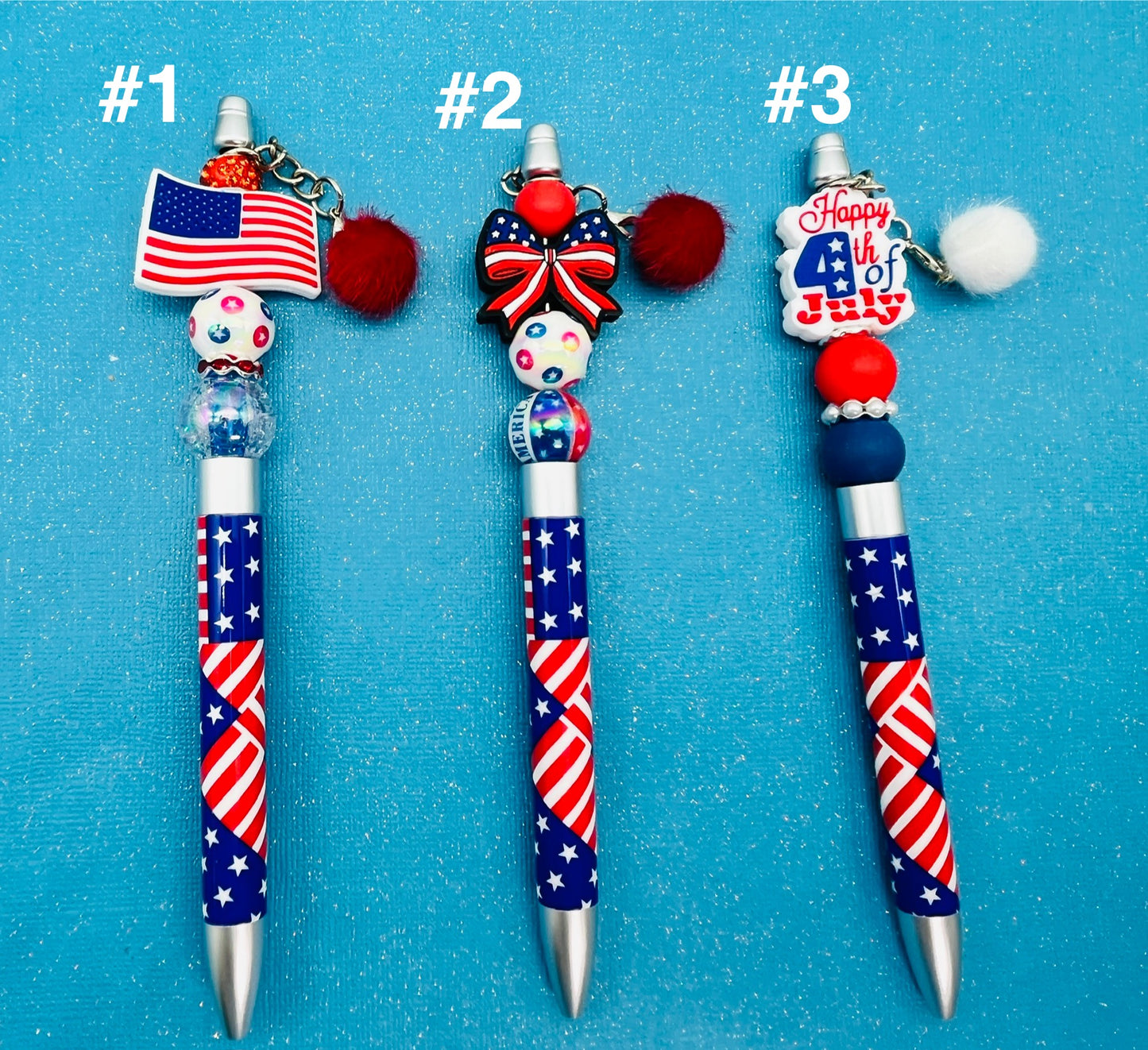 4th of July Patterned Pens