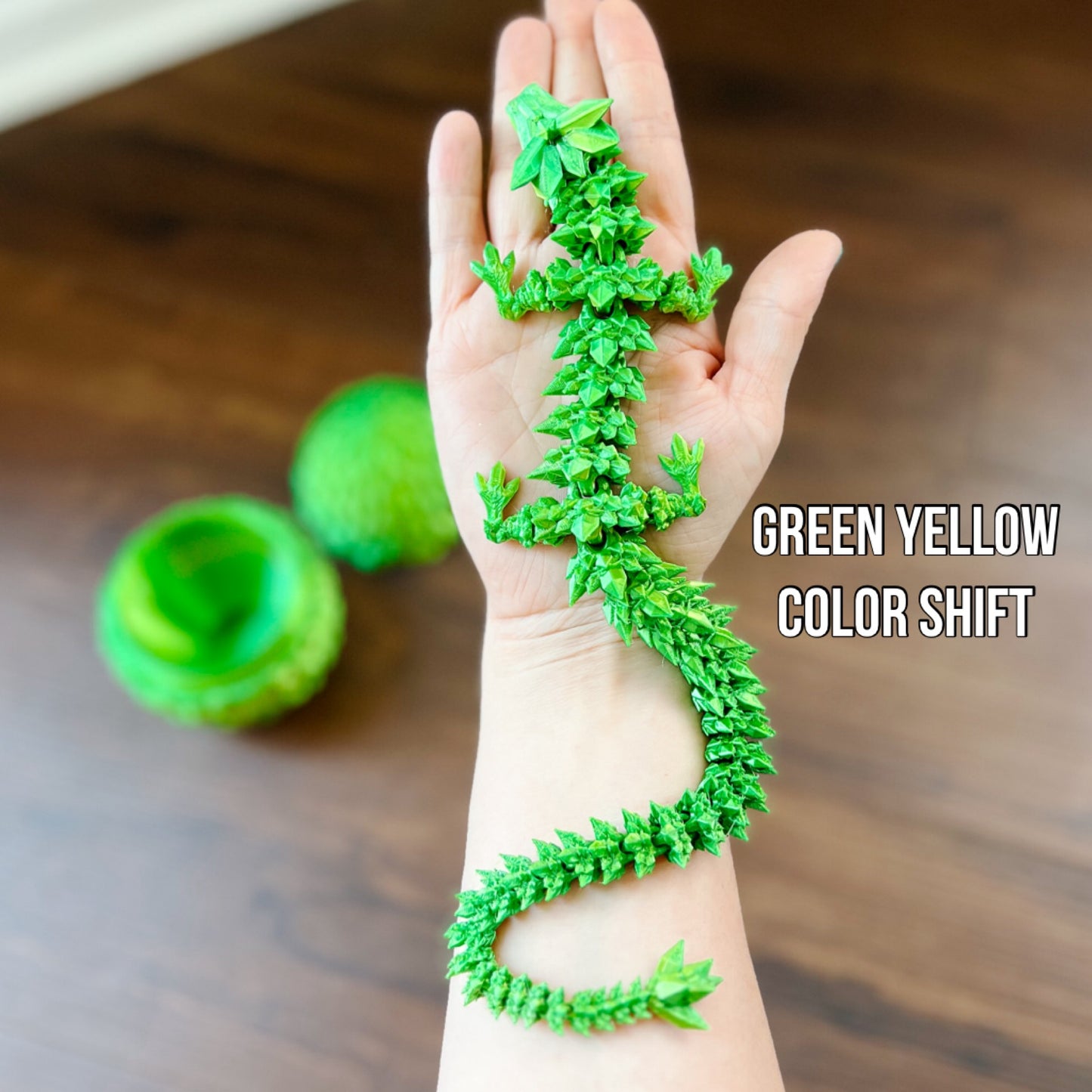 3D Printed Crystal Dragon & Egg (Multiple Colors Available)